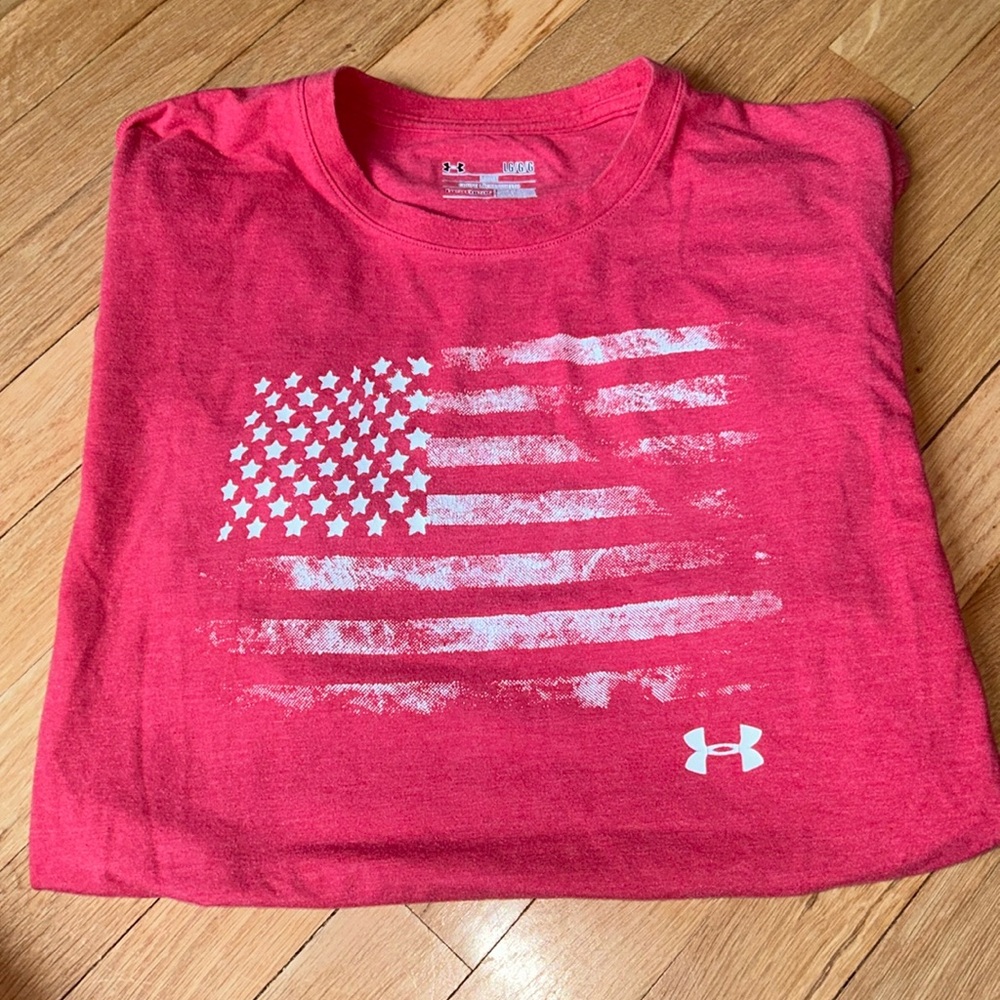 Red Flad Men’s T Shirt Under Armour
